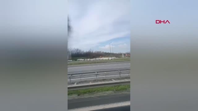 SİLİVRİ'DE TIR DORSESİ ALEV ALEV YANDI - yeniden -