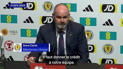 Écosse - Clarke : "C'était juste notre soirée"