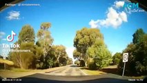 Spectacular footage of crash caught on dashcam