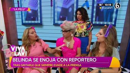 Belinda se enoja con reportero en aeropuerto tras altercado con fan