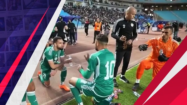 Adzan Berkumandang, Pemain Aljazair Buka Puasa di Tengah Pertandingan