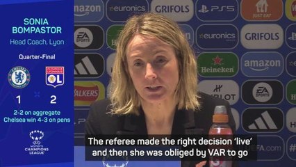 Lyon coach frustrated by VAR intervention in dramatic Chelsea defeat