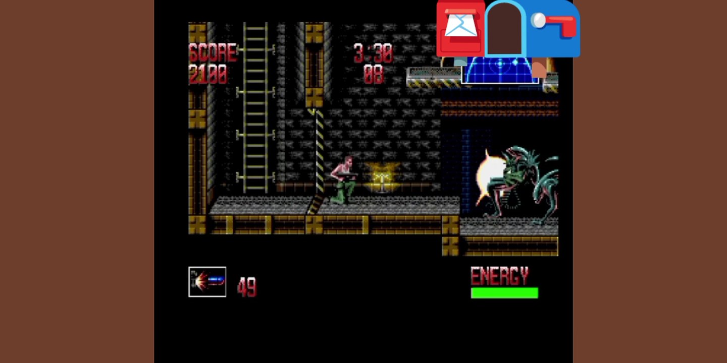 Alien 3 mega drive (1) choose grenade launcher