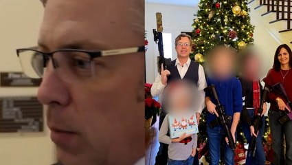 Nashville politician Andy Ogles defends photo of him and his family brandishing guns