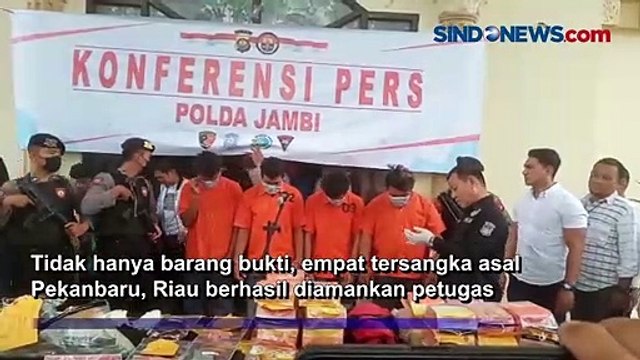 Polda Jambi Gagalkan Peredaran Narkoba Senilai Rp42 M dari Pekanbaru