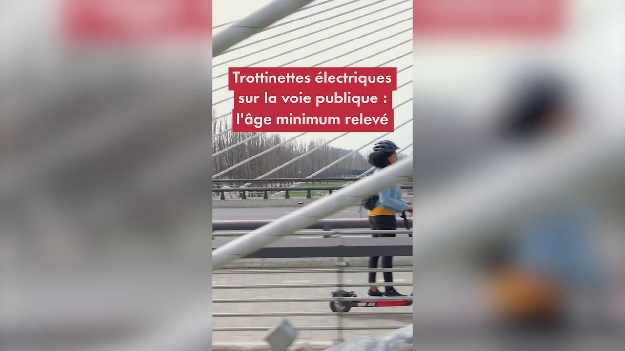 Trottinettes électriques sur la voie publique : l'âge minimum relévé
