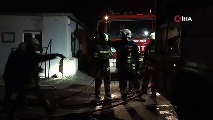 Kayseri’de madeni yağ deposu küle döndü