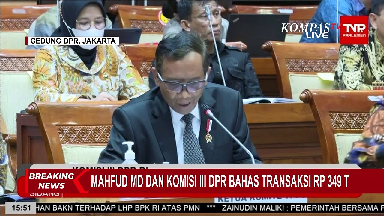 Beberkan Rincian Transaksi Janggal Rp349 Triliun di Kemenkeu, Mahfud MD: Dibagi ke dalam 3 Kelompok!