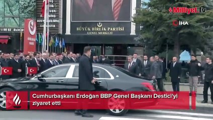 Cumhurbaşkanı Erdoğan, BBP lideri Destici'yi ziyaret ediyor