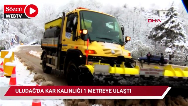 Uludağ'da kar kalınlığı 1 metreye yaklaştı