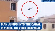 Venice: Man jumps off the three-story building into the canal, authorities on the look