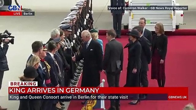 Allemagne: Regardez les images de l’arrivée du roi Charles III à Berlin pour sa première visite à l'étranger en tant que souverain - VIDEO