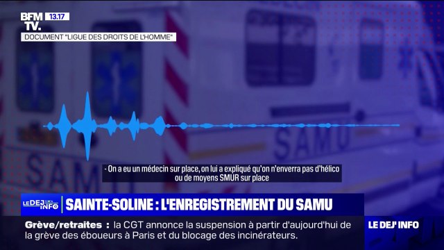 Sainte-Soline: un opérateur du Samu dit avoir reçu l'ordre de ne pas envoyer de secours dans un enregistrement