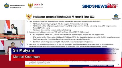 Catat! Sri Mulyani Umumkan THR PNS Cair Mulai 4 April 2023