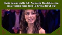 Giulia Salemi mette K.O. Antonella Fiordelisi, ecco cosa è uscito fuori dopo la diretta del GF Vip