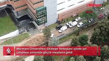 Marmara Üniversitesi yerleşkesinde göçük! 1 işçi yaralandı