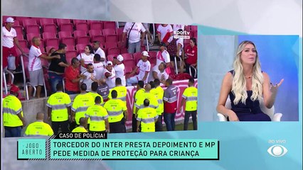 Renata Fan cobra punição para torcedor que invadiu Beira-Rio com filha no colo 29/03/2023 09:56:33