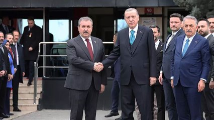 Cumhurbaşkanı Erdoğan ile Mustafa Destici'nin görüşmesi sona erdi