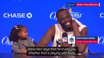 Draymond Green's daughter steals the show - and the microphone!