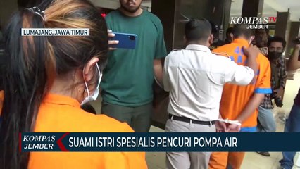 Suami Istri Spesialis Pencuri Pompa Air, Beraksi di 25 TKP