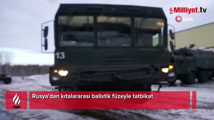 Rusya'dan kıtalararası balistik füzeyle tatbikat