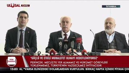 Doğu Perinçek: Cumhurbaşkanı Erdoğan ittifak talebimizi reddetti