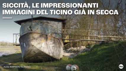 Siccità, le impressionanti immagini del Ticino già in secca