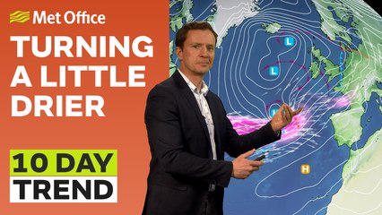 10 Day Trend 29/03/2023 – Signs of drier weather - Met Office Weather Forecast