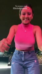 Amy Gutierrez en ensayos previo a show - Instagram