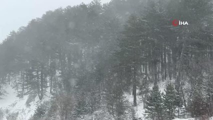Çankırı'nın yüksek kesimleri beyaza büründü
