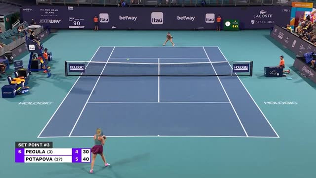 Highlights: Pegula erreicht Halbfinale in Miami