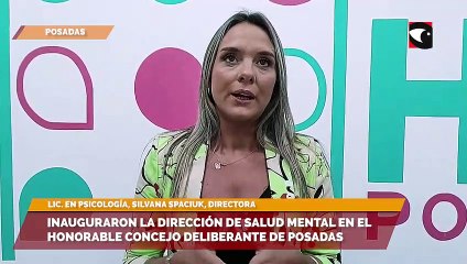 Se inauguró la dirección de salud mental en Posadas
