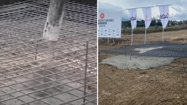 Tartışma yaratan temel atma törenine ilişkin AK Parti'den ilk sözler: Temsili bir görüntü