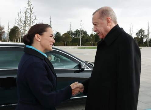 Cumhurbaşkanı Erdoğan, Macaristan Cumhurbaşkanı Novak'ı resmi törenle karşıladı