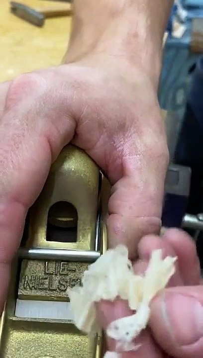 How I sharpen my edge tools - Woodworking Skills  #woodtok #woodworking #asmrsounds