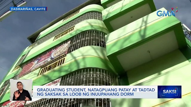 Graduating student, natagpuang patay at tadtad ng saksak sa loob ng inuupahang dorm | Saksi