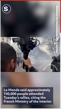 Pension Reform Protesters Throw Fireworks at Police Amid Ongoing Demonstrations