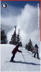 Large Avalanche Sends Giant Snow Cloud Over Skiers at Utah Resort