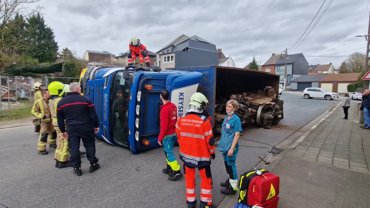 Accident à Courcelles