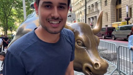 Riding the Big Bull at Wall Street - NEWYORK VLOGS - Dhuruv Rathee