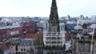 Steeplejacks work on Glasgow Cathedral Spire