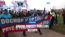 Thousands of Czechs protest against proposed retirement age rise to 68