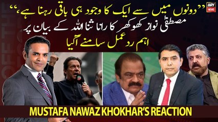Mustafa Nawaz Khokhar's reaction on Rana Sanaullah's statement