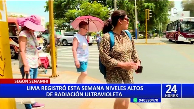 Lima registró esta semana niveles altos de radiación ultravioleta, indica Senamhi