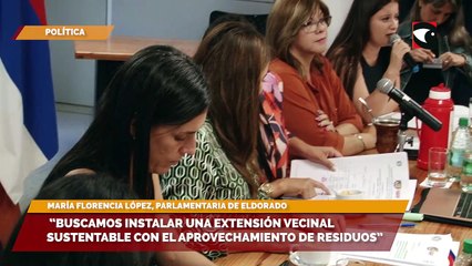 Parlamento de la Mujer | Desde Eldorado impulsan programas para instalar redes de economía circular