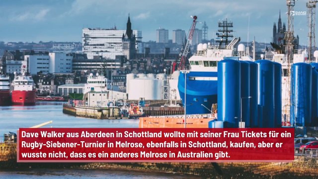 Britischer Mann bucht romantisches Wochenende mit seiner Frau - doch er irrt sich um 16.000 km