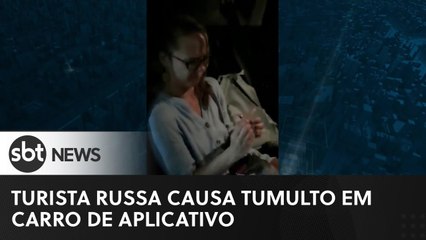 Turista russa causa tumulto em carro de aplicativo no Rio de Janeiro