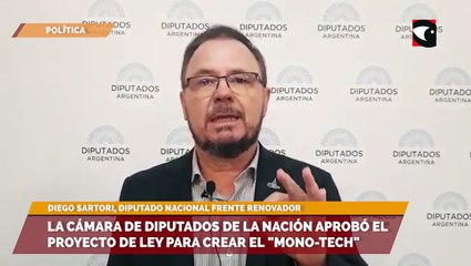 La cámara de Diputados de la Nación aprobó el proyecto de Ley para crear el "Mono-Tech"