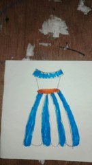Fashion dress drawing easy