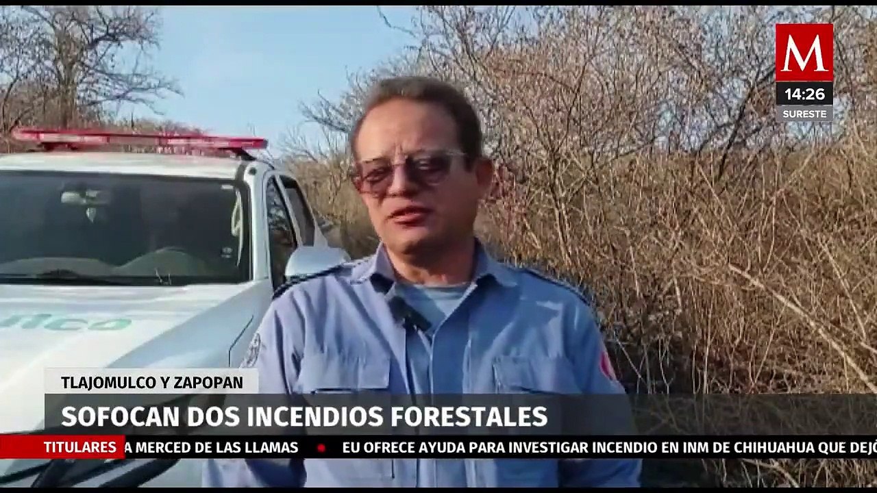 Bomberos sofocan incendios forestales en Tlajomulco y Zapopan